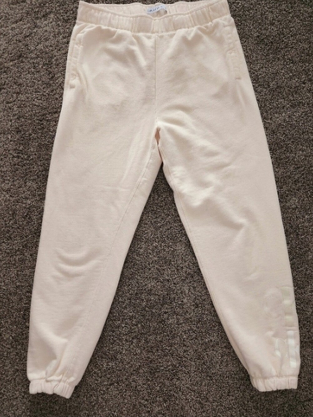 Calvin Klein Oversized Monogram Logo Joggers /Cream/Sokd Out Style
